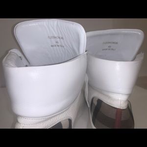 Mens Burberry checkered sneakers